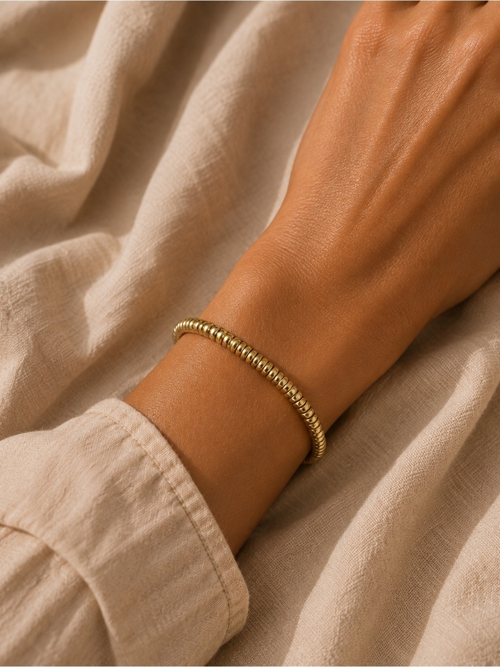 Gold Donut Shaped Custom Bracelet/Anklet